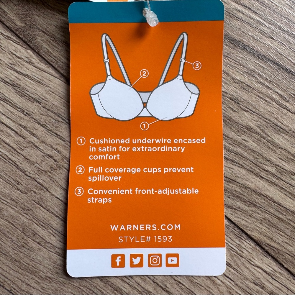 Warner's This is Not a Bra Underwire Bra 32DD - Picture 7 of 7